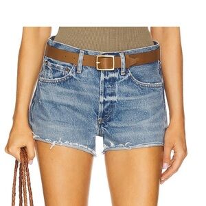 Agolde Parker Cut Off Shorts in Blue, Size 27 (NWOT)